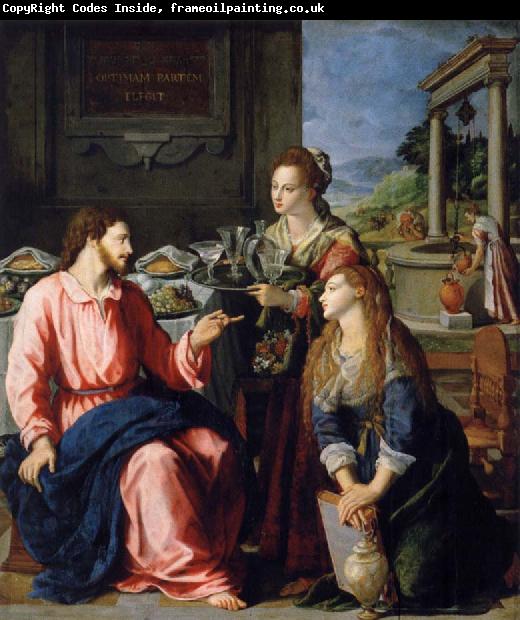 ALLORI Alessandro Museum art historic Christ with Maria and Marta